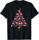 Funny Christmas Men Kids Women Flamingo Ugly Christmas T-Shirt - T-Shirt | Black