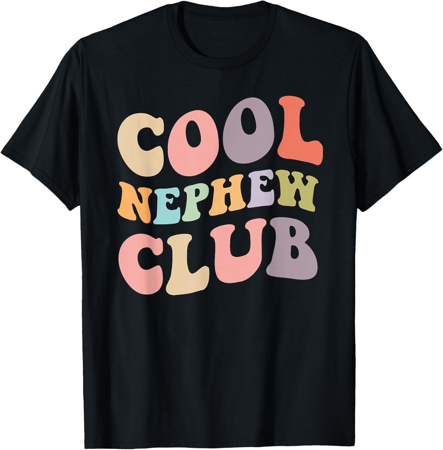 Cool Nephew Club Family Matching Design T-Shirt - T-Shirt | Black