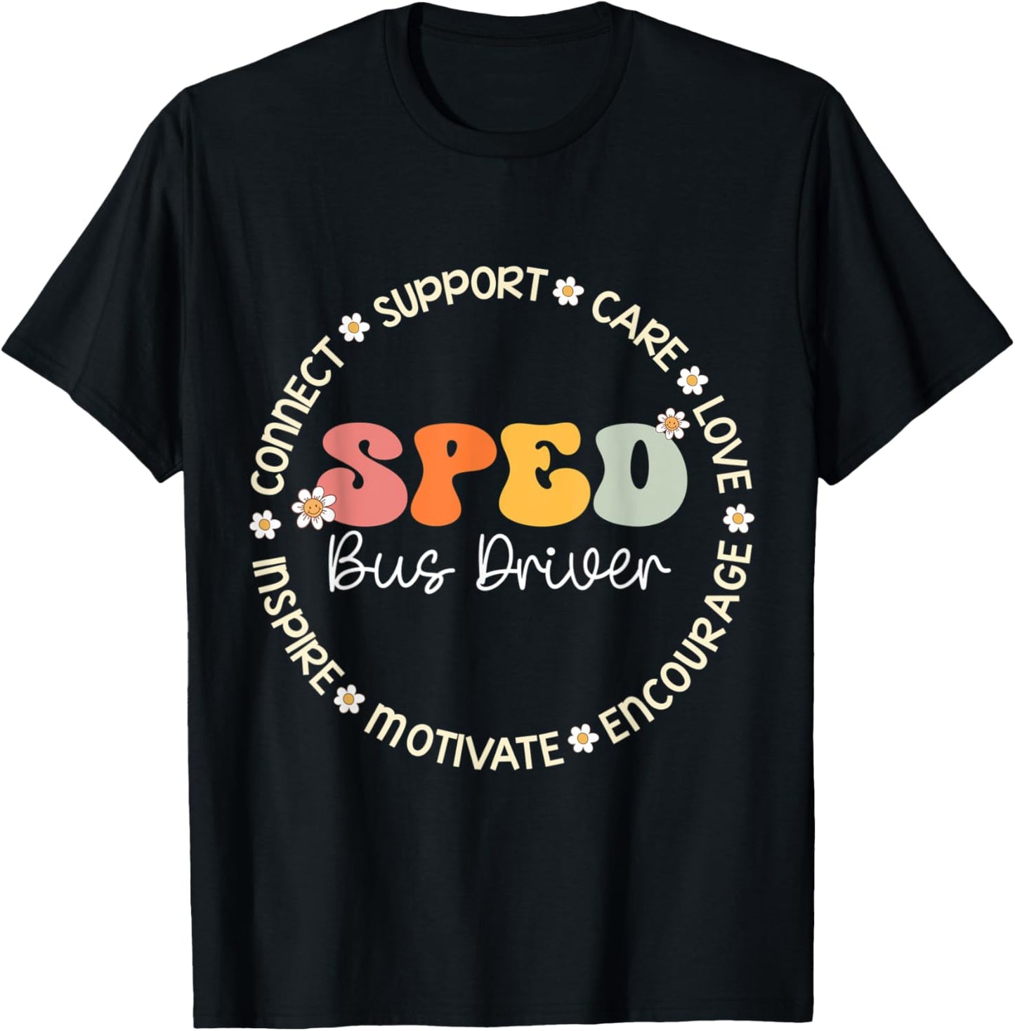 SPED Bus Driver Appreciation Week Back to School T-Shirt - T-Shirt | Black