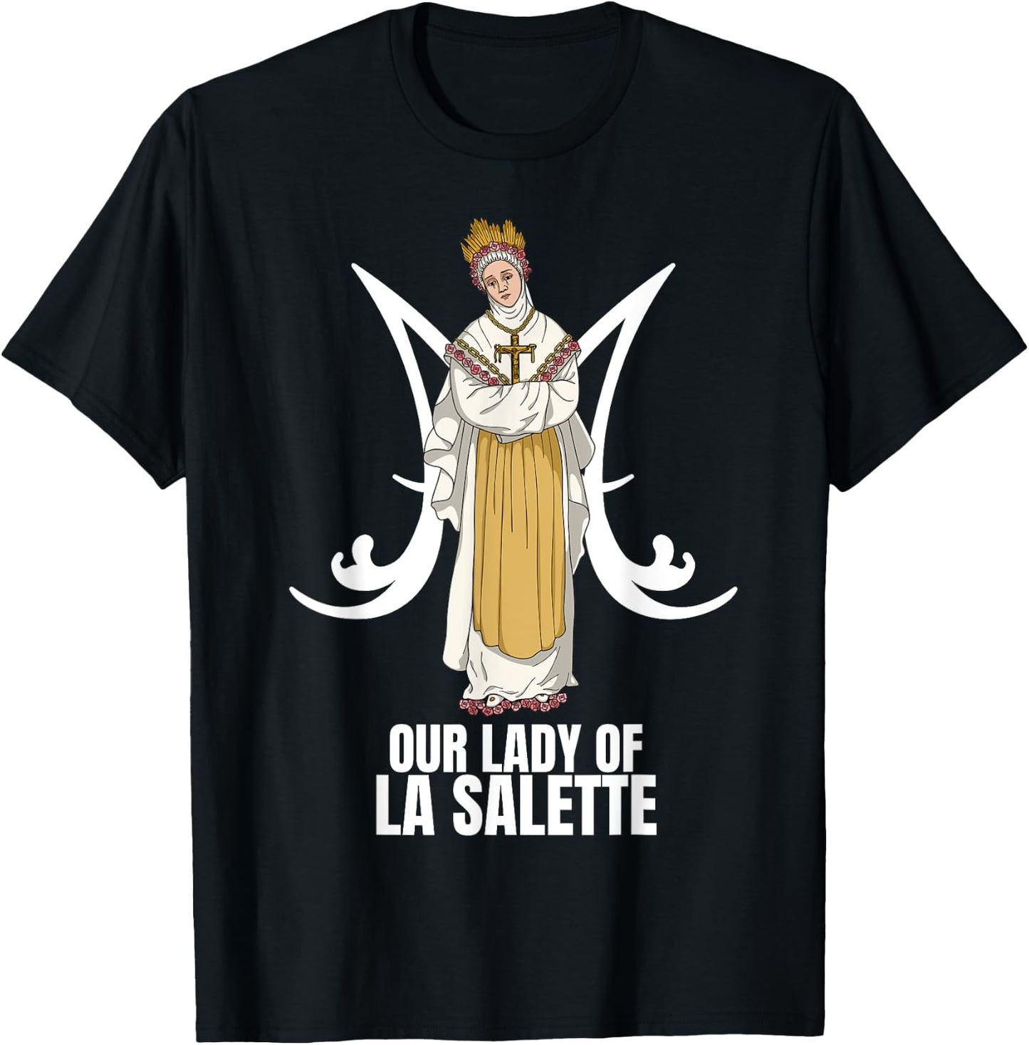 Our Lady Of La Salette Marian Catholic T-Shirt - T-Shirt | Black