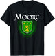 Moore Surname Irish Clan Tartan Badge Ireland T-Shirt - T-Shirt | Black