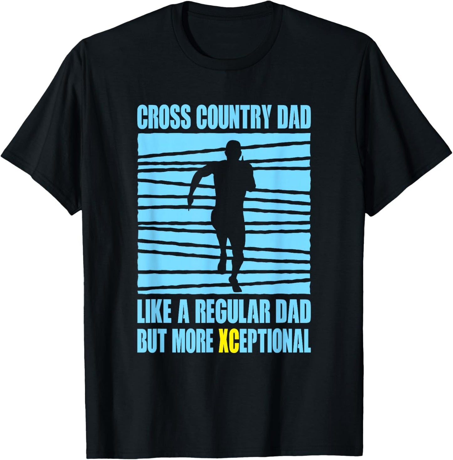 Cross Country Dad Like A Regular XC Cross Country Running T-Shirt - T-Shirt | Black