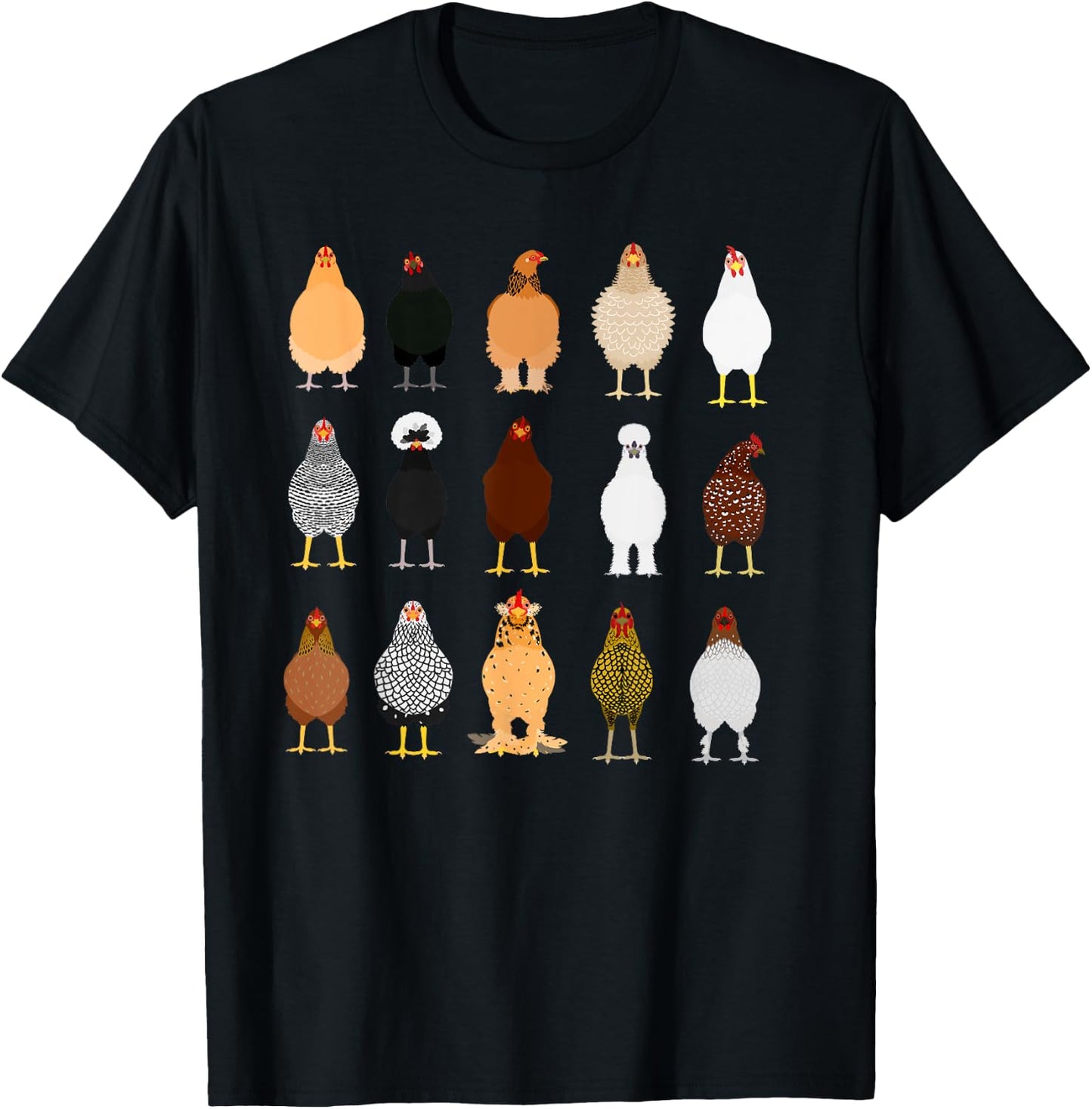 In My Chicken Mom Era, Chicken Lady, Chickens Front And Back T-Shirt - T-Shirt | Black