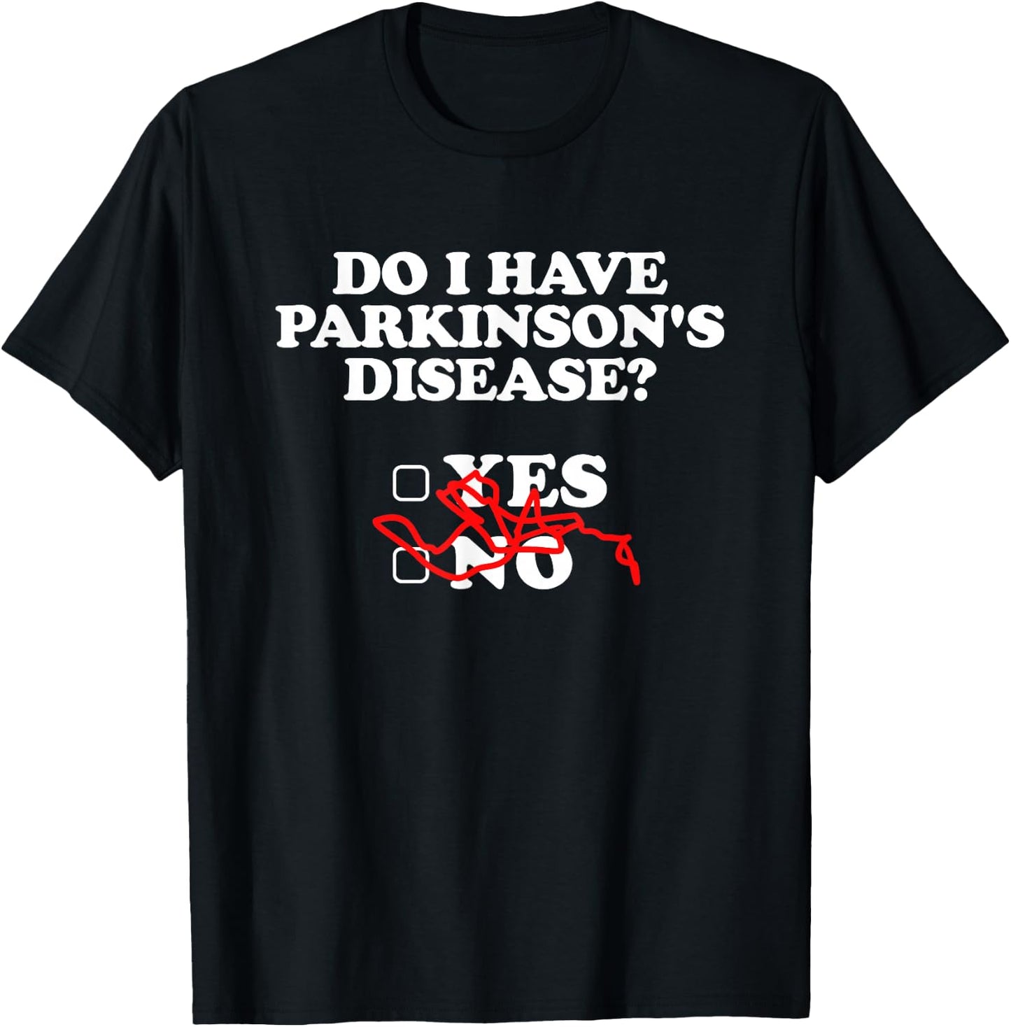 Parkinsons Disease Awareness Yes No Warrior Survivor T-Shirt - T-Shirt | Black