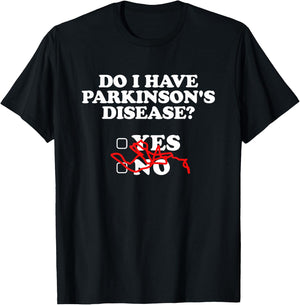 Parkinsons Disease Awareness Yes No Warrior Survivor T-Shirt - T-Shirt | Black