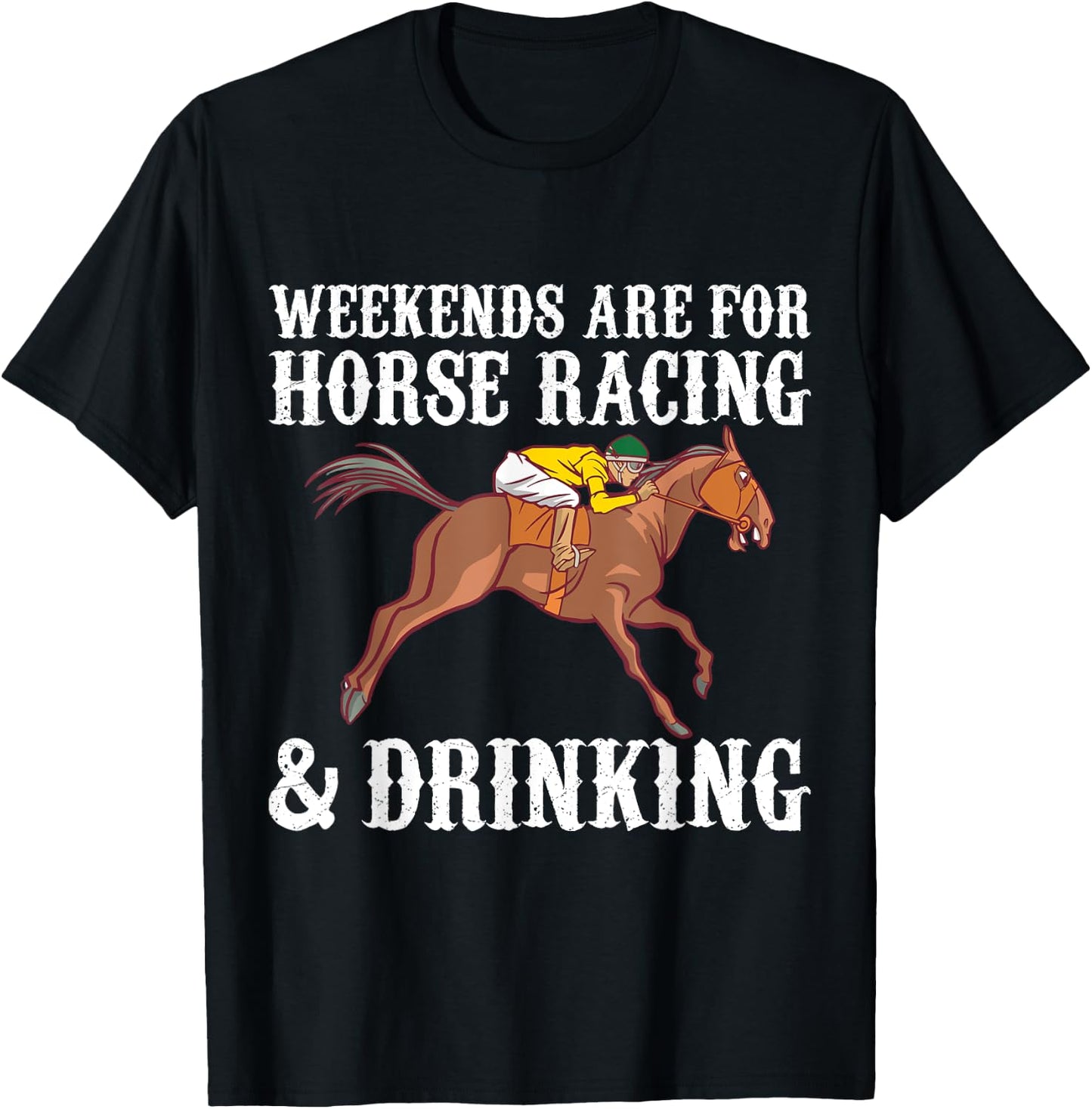 Funny horse racing jockey T-Shirt - T-Shirt | Black