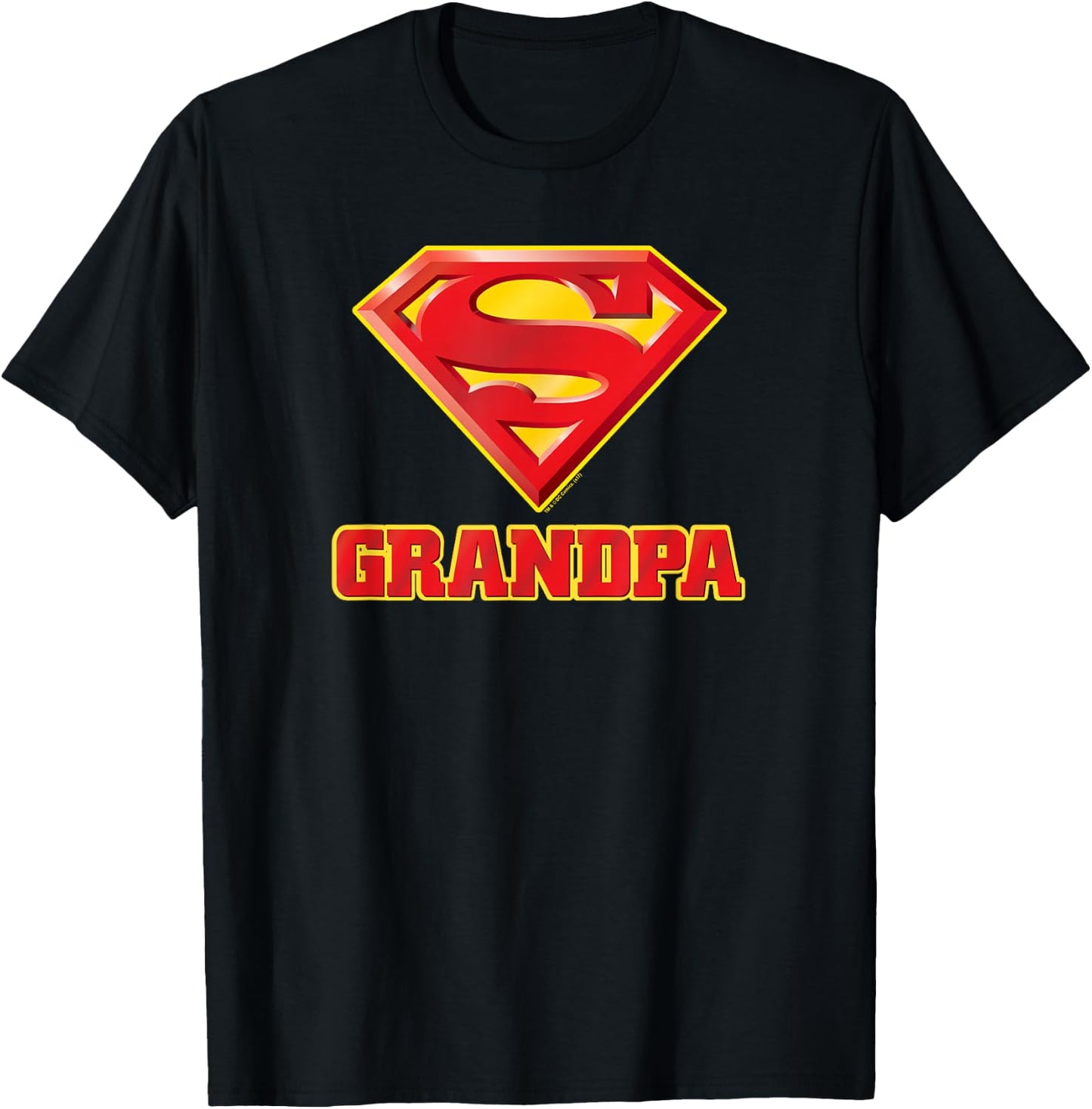 Superman Super Grandpa T-Shirt - T-Shirt | Black