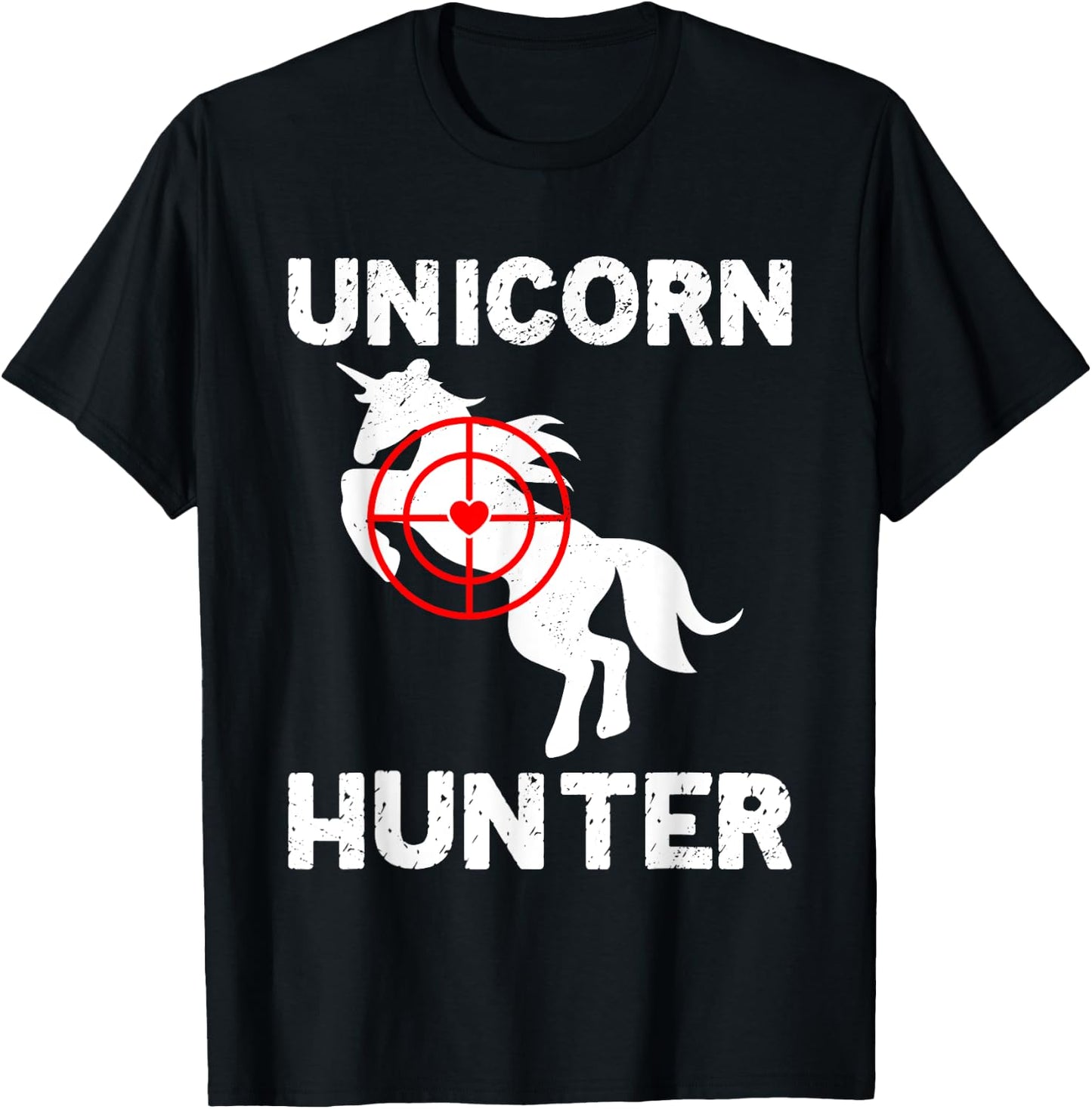 Halloween Unicorn Hunter Scary Unicorn Horse Hunting T-Shirt - T-Shirt | Black