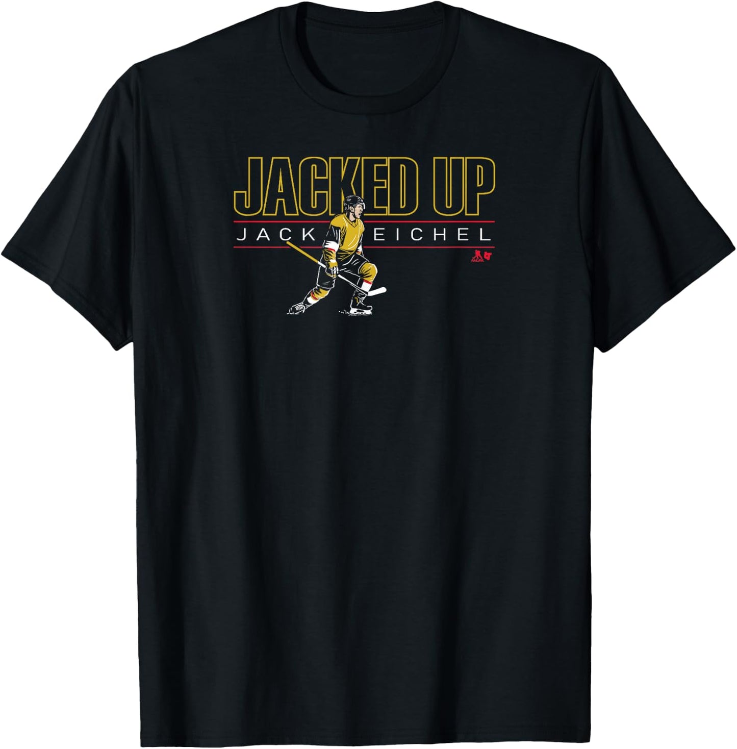 Jack Eichel - Jacked Up - Vegas Hockey T-Shirt - T-Shirt | Black