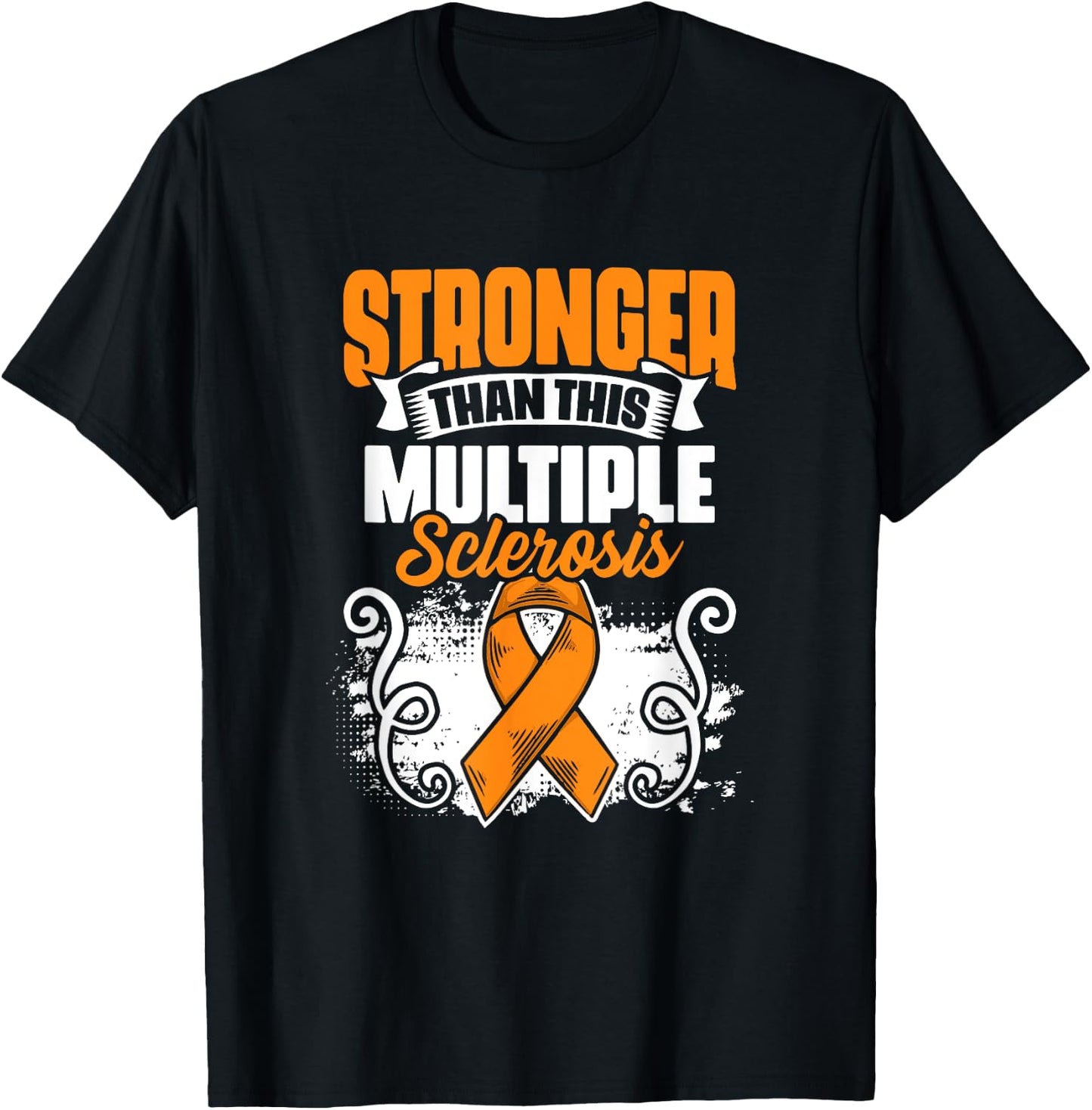 MS Awareness Stronger Than Multiple Sclerosis Survivor T-Shirt - T-Shirt | Black