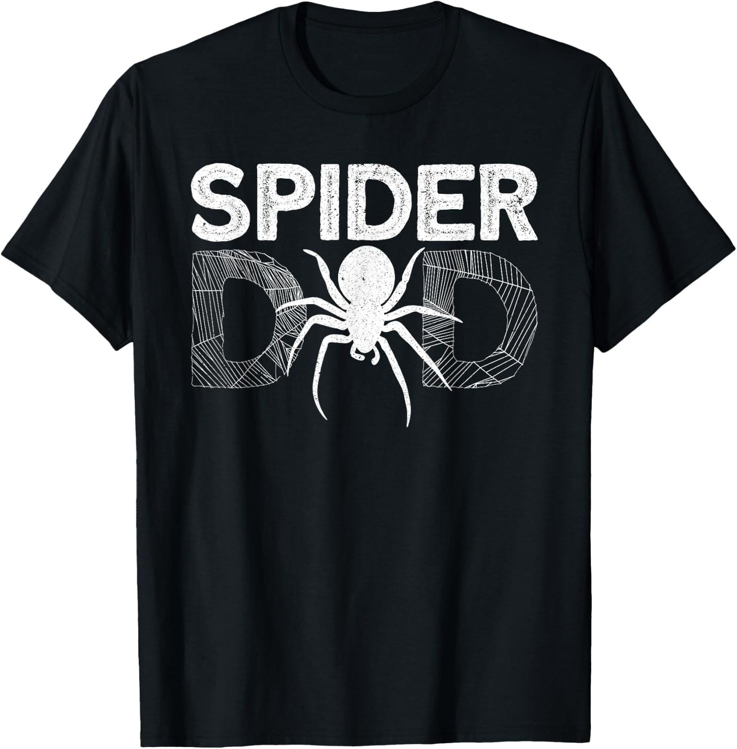 Funny Spider Dad Design Male Parents Spider Lovers T-Shirt - T-Shirt | Black