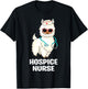 Funny Hospice Nurse Llama End of Life Palliative Nursing T-Shirt - T-Shirt | Black