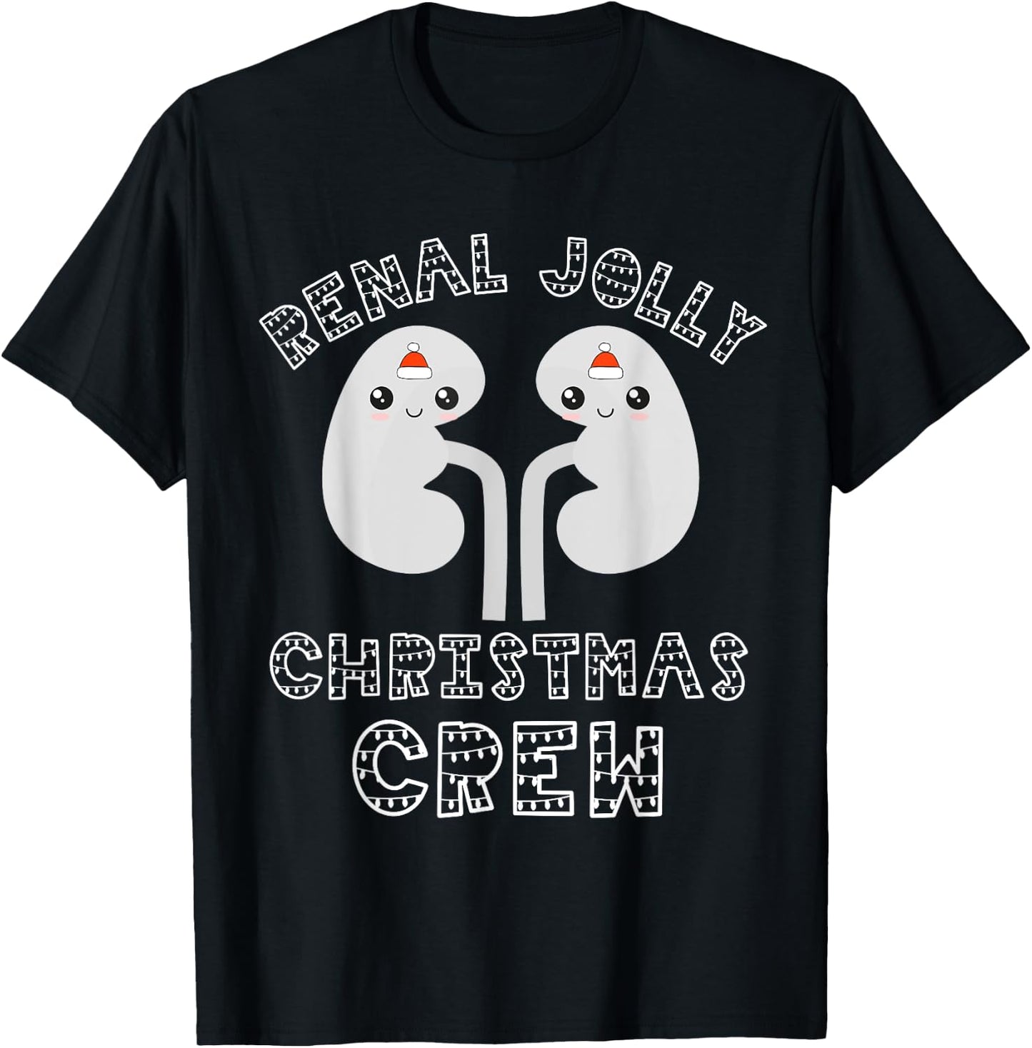 Dialysis Tech Christmas Dialysis Nurse Renal Jolly Crew Team T-Shirt - T-Shirt | Black