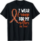 I Wear Orange For My Mother in Law Leukemia Cancer Awareness T-Shirt - T-Shirt | Black
