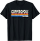 Vintage Retro 70s 80s Style Hometown of Copperopolis, CA T-Shirt - T-Shirt | Black