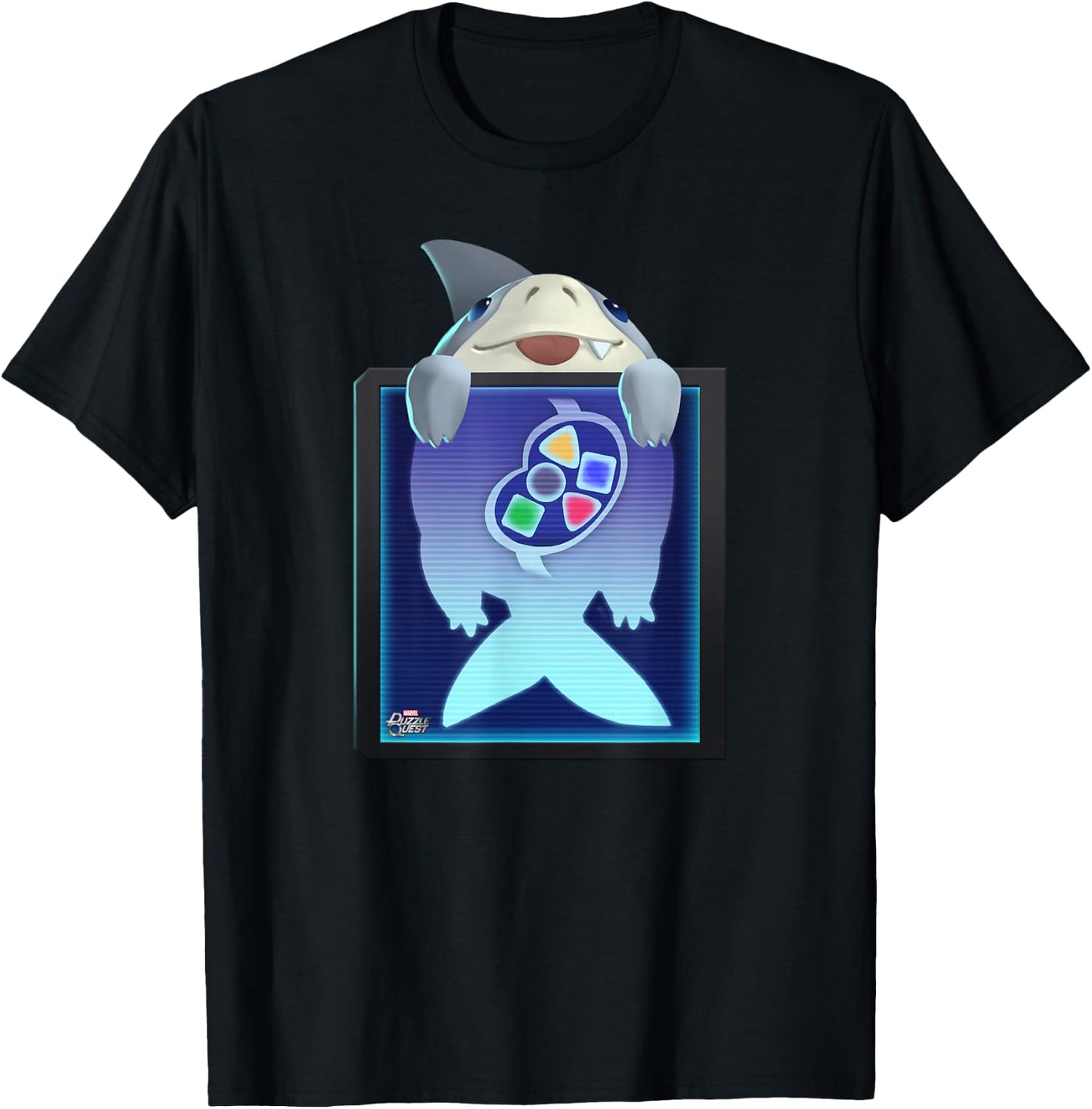 Marvel Puzzle Quest Jeffrey Land Shark Jeff! Don’t Eat That! T-Shirt - T-Shirt | Black