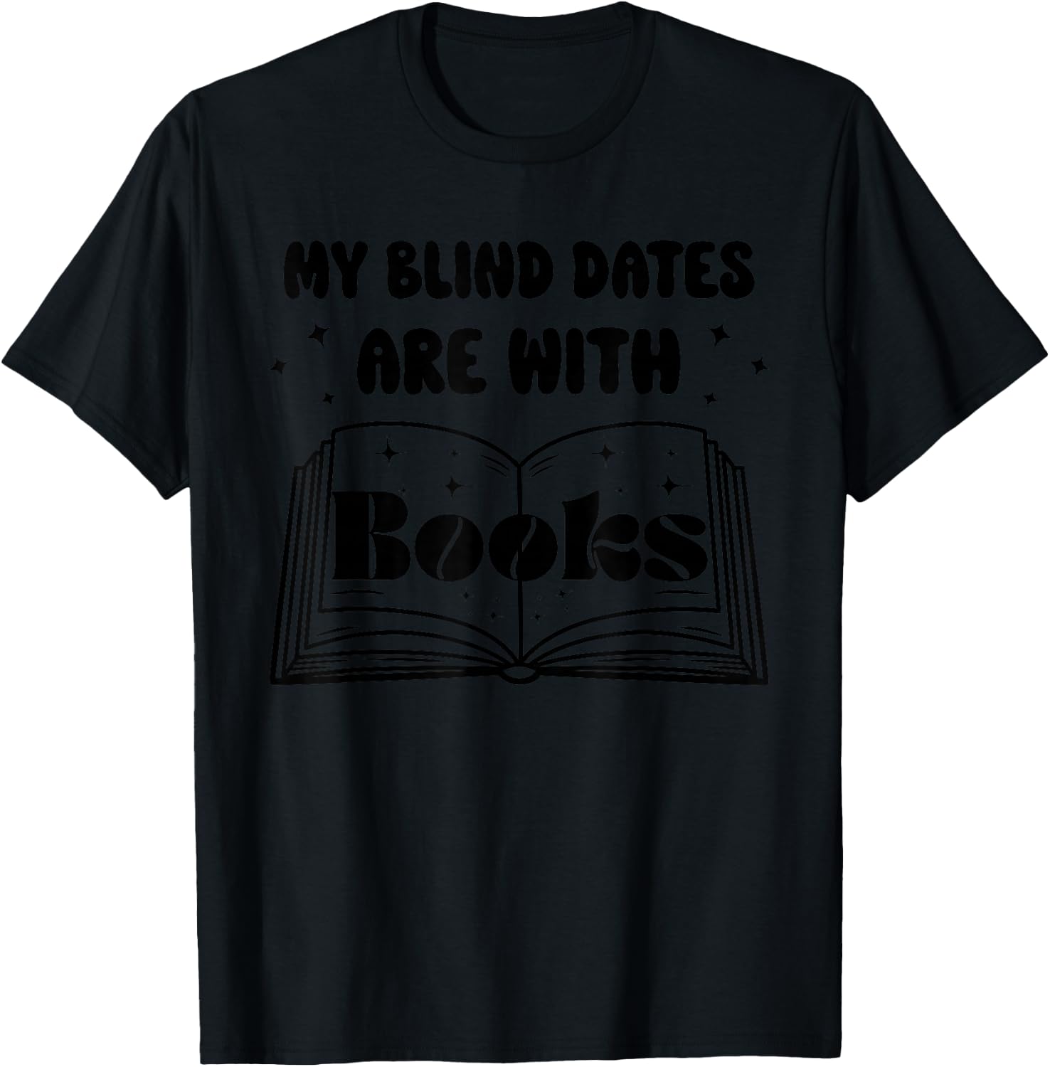 Blind Date With A Book Romance Reader Book Lover Women T-Shirt - T-Shirt | Black