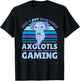 Just A Boy Who Loves Axolotls And Gaming T-Shirt - T-Shirt | Black
