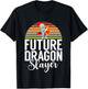 Future Dragon Slayer Knight T-Shirt - T-Shirt | Black