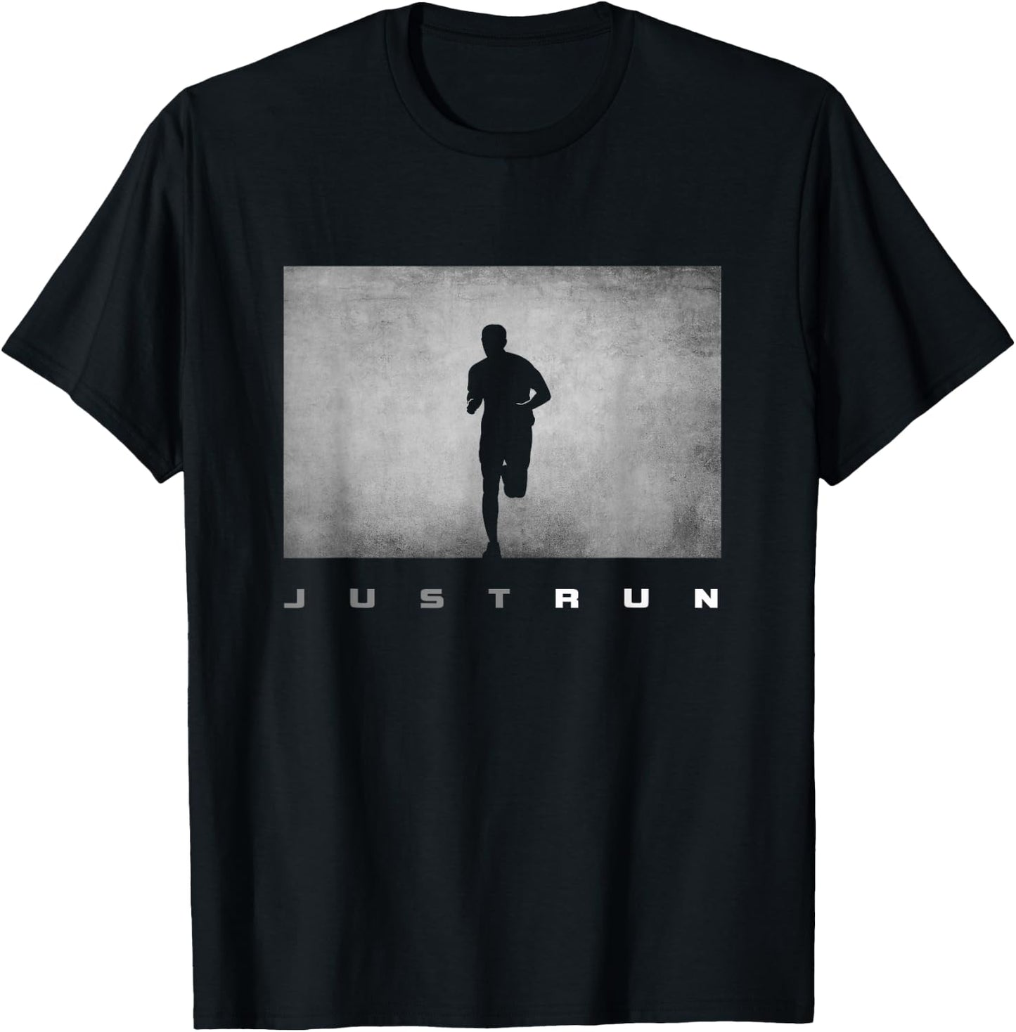 Just Run Running Runner T-Shirt - T-Shirt | Black
