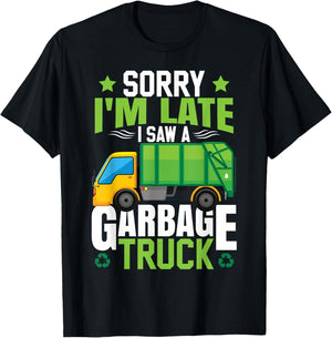 Garbage Truck I Saw A Garbage Truck T-Shirt - T-Shirt | Black