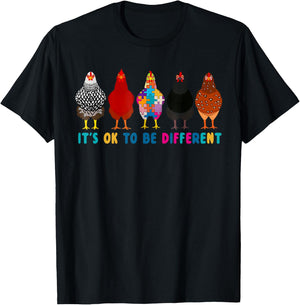 It's ok to be different chickens T-Shirt - T-Shirt | Black
