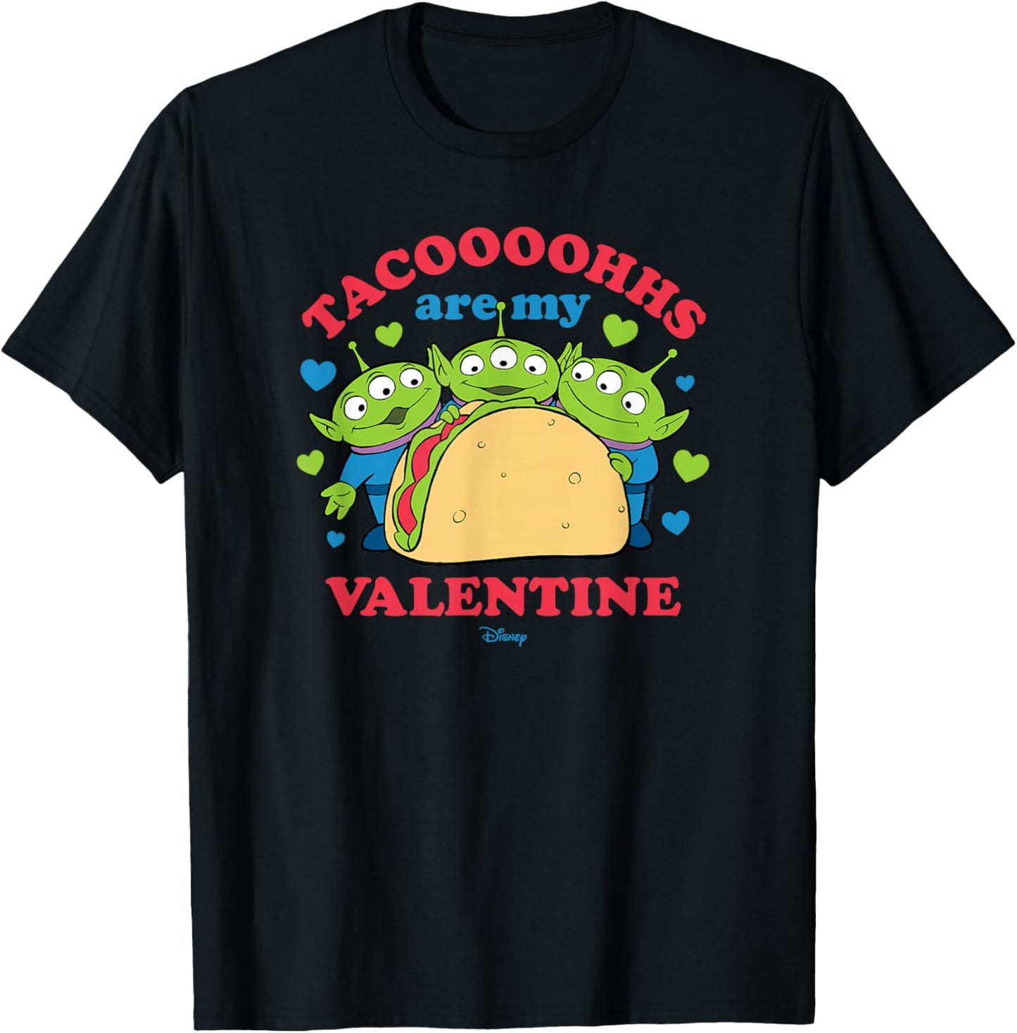Toy Story - Tacos Are My Valentine T-Shirt - T-Shirt | Black