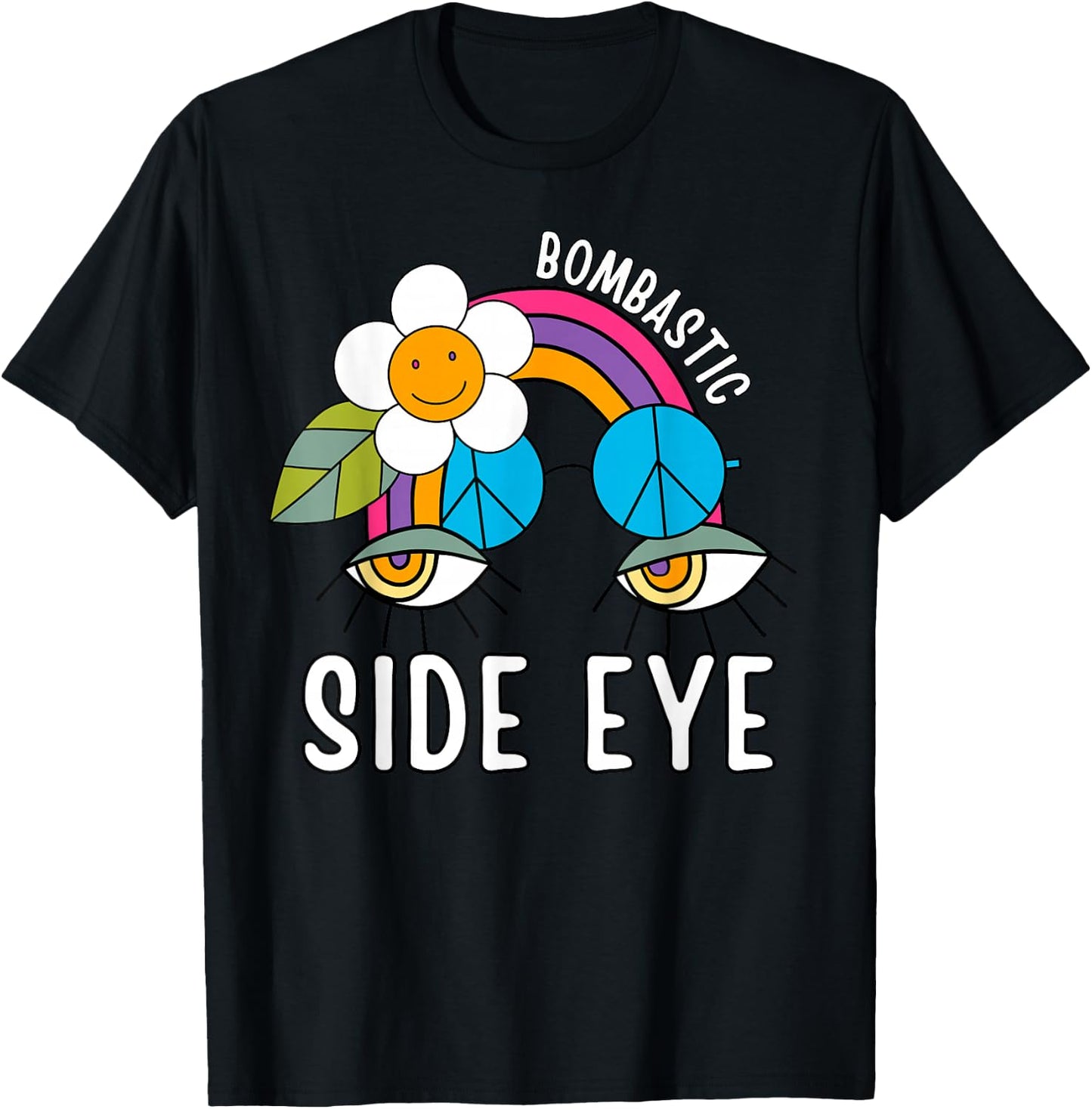 Bombastic Side Eye Funny Viral Catchphrase Meme T-Shirt - T-Shirt | Black