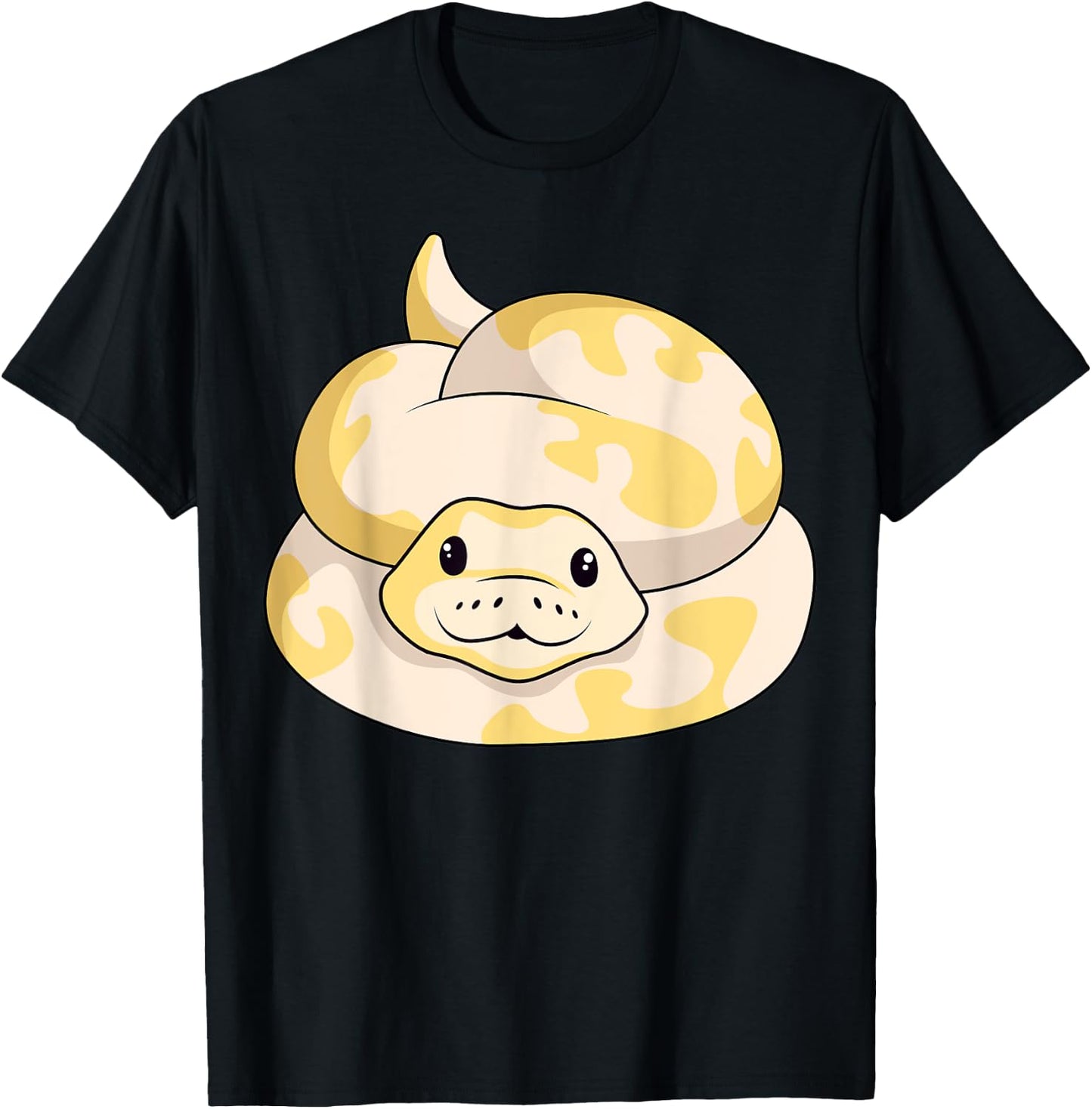 Ball Python Snake Veterinarian Albino Reptile Ophiophile T-Shirt - T-Shirt | Black