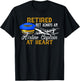 Retired Airline Captain Shirt Pilot Retirement Gift T-Shirt - T-Shirt | Black