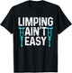 Funny Broken Leg Designs For Kids Men Women Foot Recovery T-Shirt - T-Shirt | Black