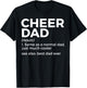 Funny Cheer Dad Definition Best Dad Ever Cheerleading T-Shirt - T-Shirt | Black