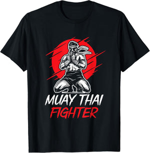 Muay Thai Fighter Martial Arts Boxing Hobby T-Shirt - T-Shirt | Black