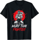 Muay Thai Fighter Martial Arts Boxing Hobby T-Shirt - T-Shirt | Black