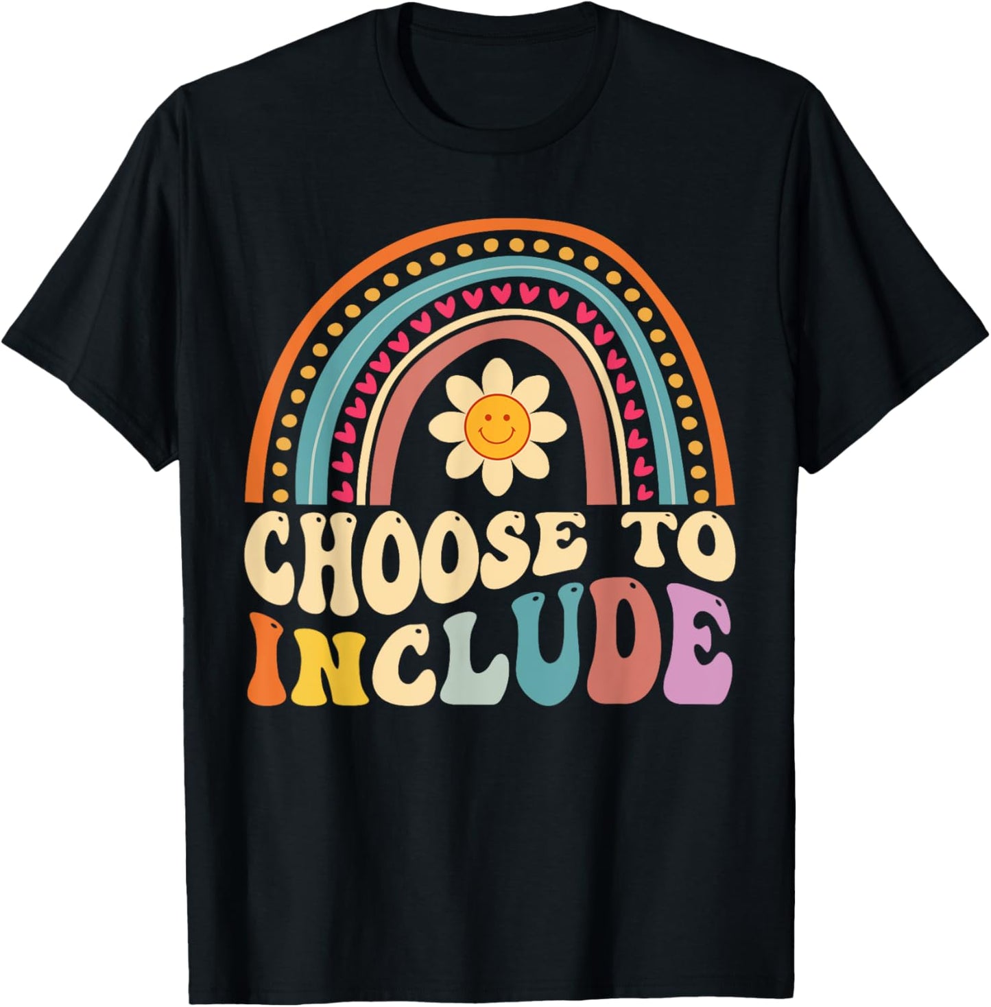 Choose To Include For Autism Teacher Special Education SPED Men Women Girls Kids T-Shirt - T-Shirt | Black