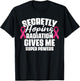 Secretly Hoping Radiation Gives Me Super Power Breast Cancer T-Shirt - T-Shirt | Black