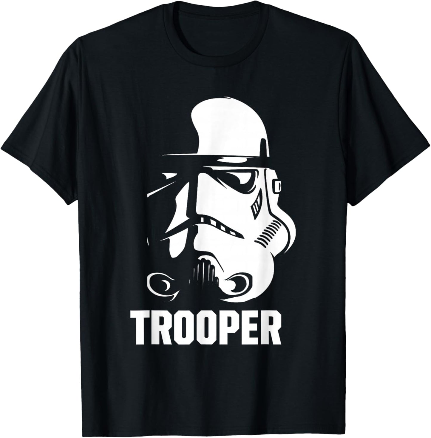 Star Wars Classic Vintage Stormtrooper Split Shadow Helmet T-Shirt - T-Shirt | Black