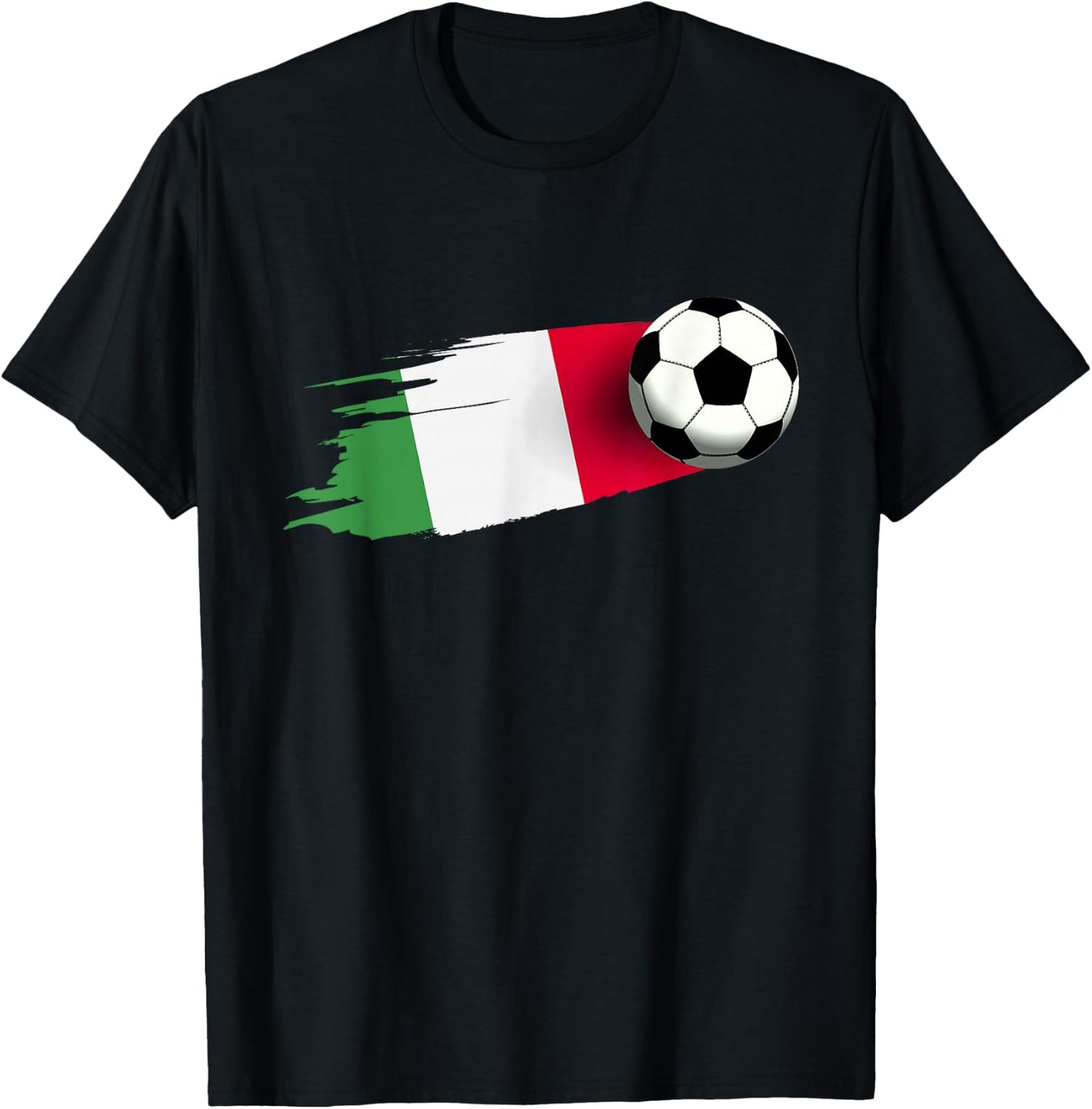 Italy Flag Jersey Italian Soccer Team Italian T-Shirt - T-Shirt | Black