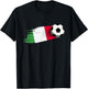 Italy Flag Jersey Italian Soccer Team Italian T-Shirt - T-Shirt | Black
