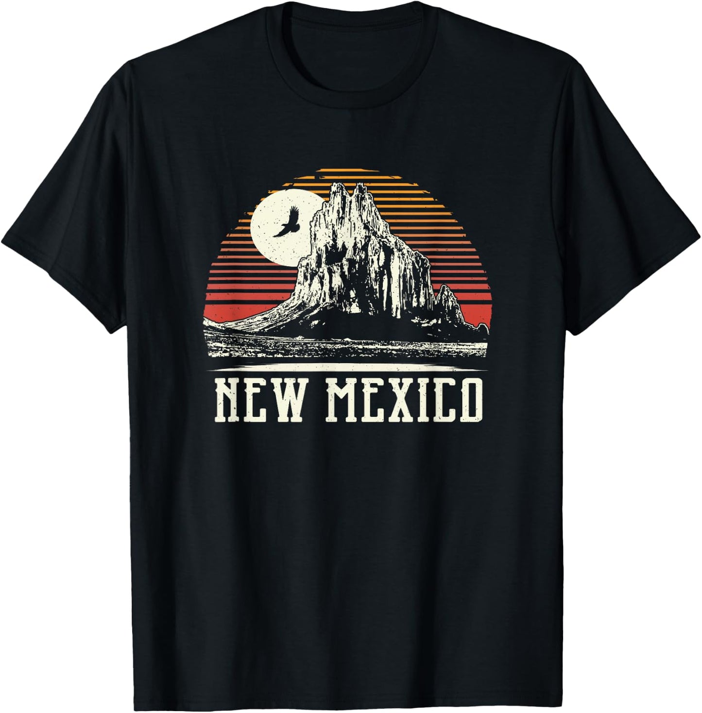 Classic Shiprock Mountain - New Mexico T-Shirt - T-Shirt | Black