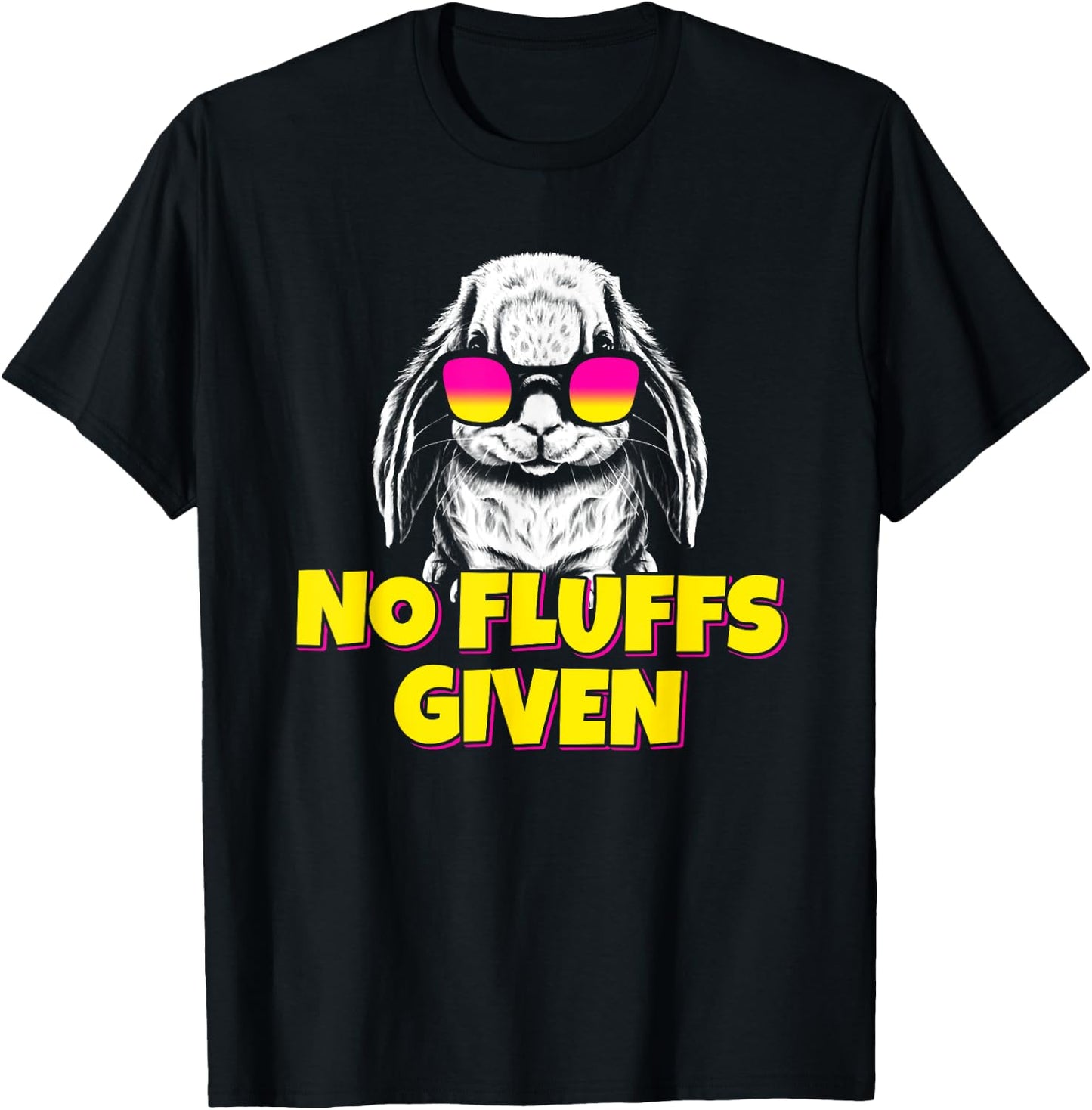Holland Lop Bunny T-Shirt - T-Shirt | Black