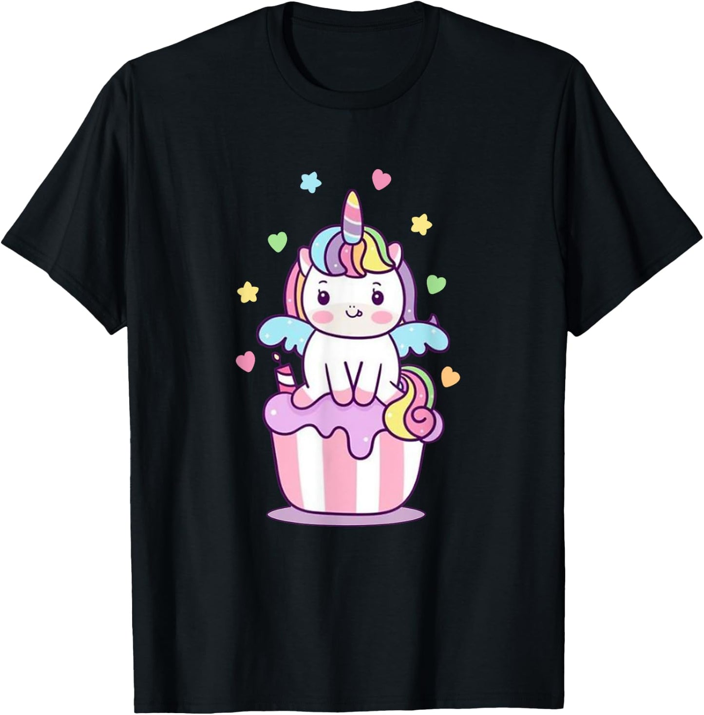 Funny Unicorn T Shirt Boys Girls Kids Rainbow Gifts T-Shirt - T-Shirt | Black