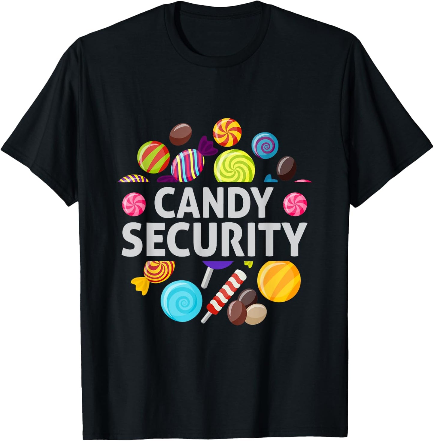 Candy Land Costumes Adult Candy Land Candy Security T-Shirt - T-Shirt | Black