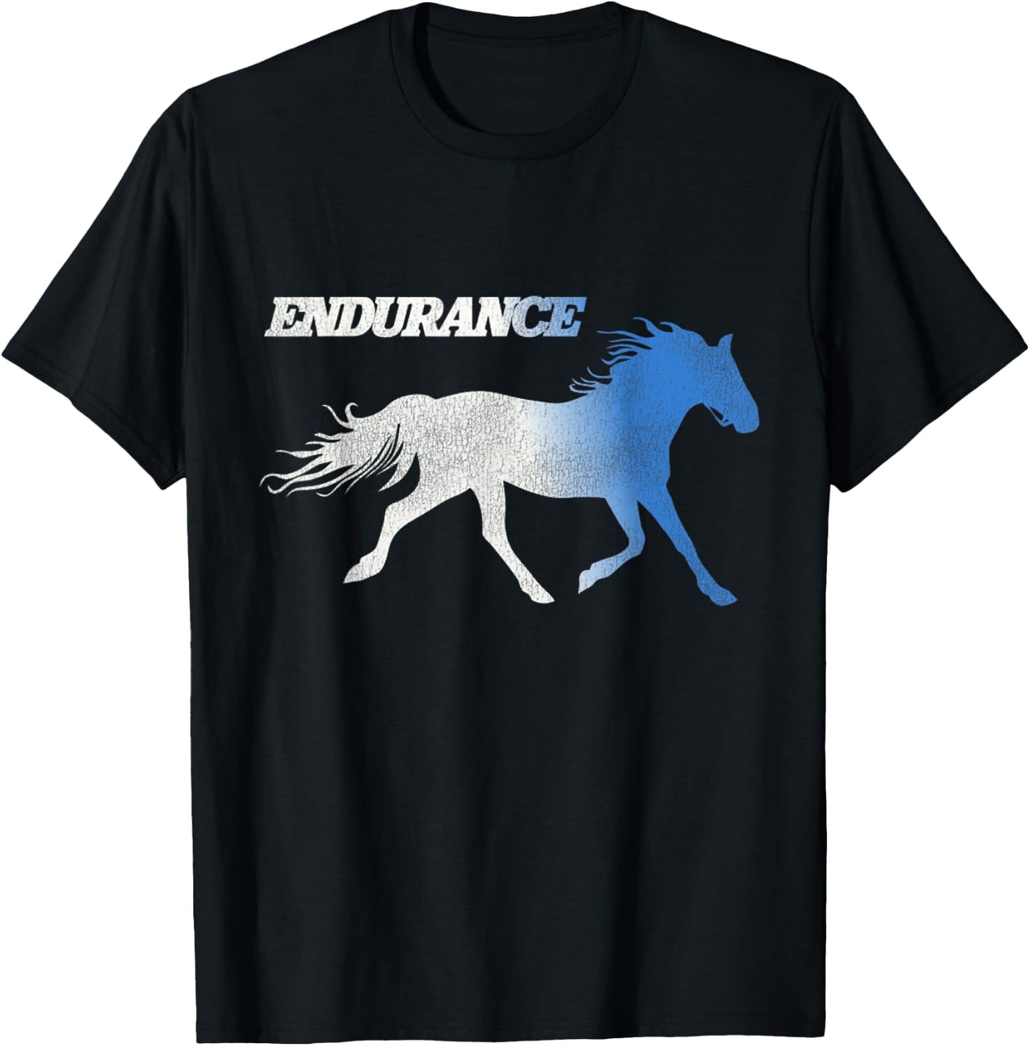 Vintage Napo Leo Dynamite Running Horses Endurance T-Shirt - T-Shirt | Black