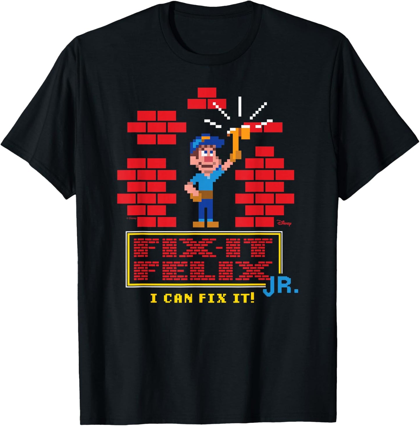 Wreck It Ralph - I Can Fix It Felix T-Shirt - T-Shirt | Black