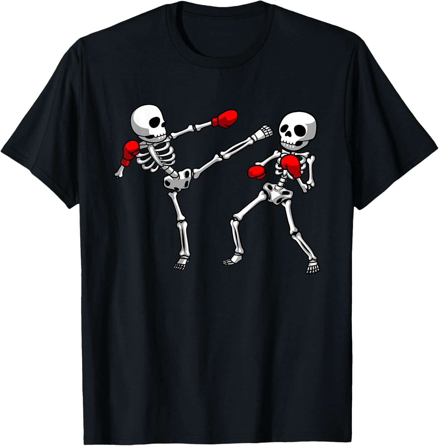 Cool Kickboxing Design Women Kickboxer Boxing T-Shirt - T-Shirt | Black
