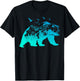 Bear Nature Outdoor Mountains Forest Trees Bear Wildlife T-Shirt - T-Shirt | Black