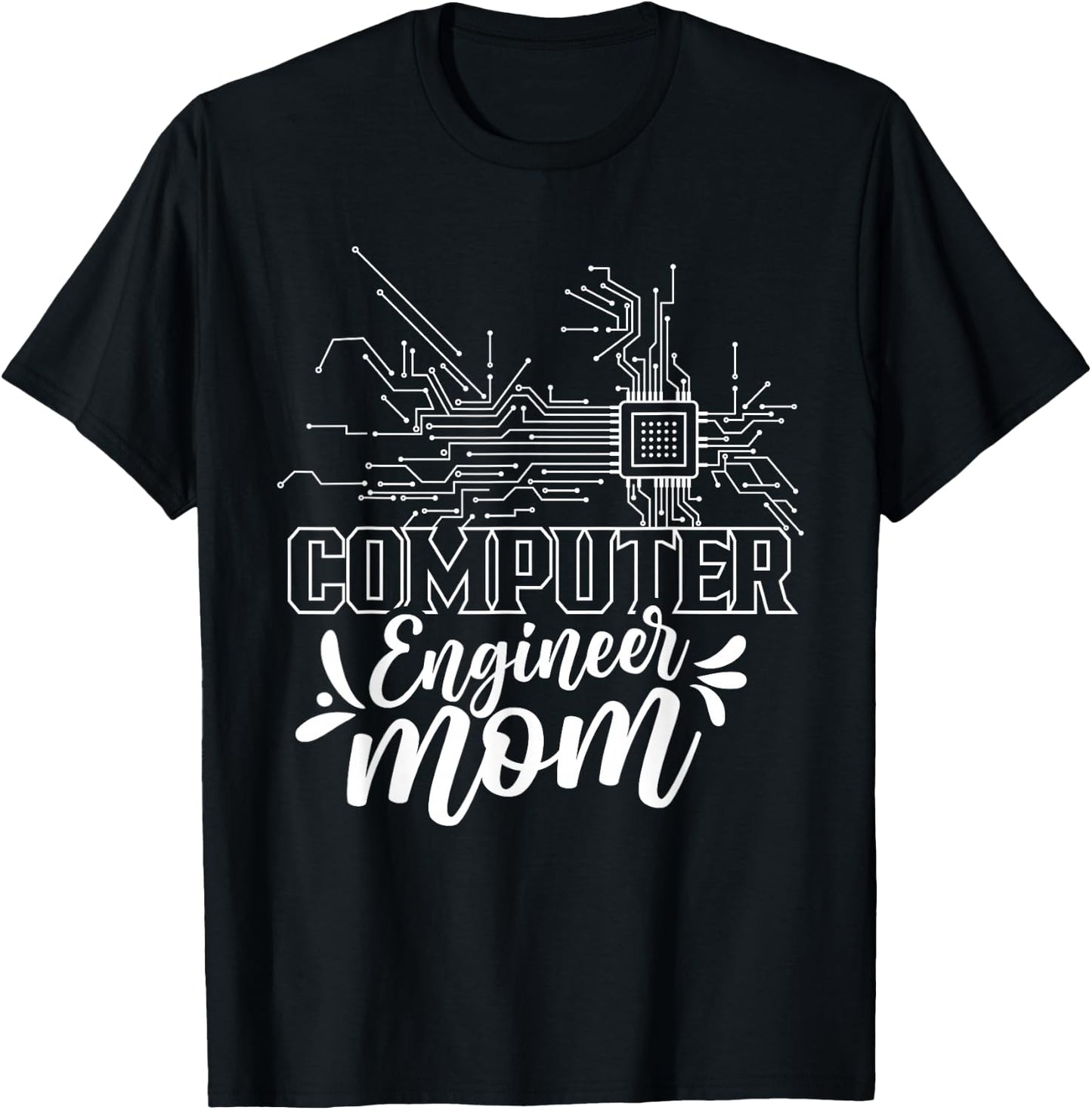 Computer Engineer Mom Coding Programming Programmer Coder T-Shirt - T-Shirt | Black