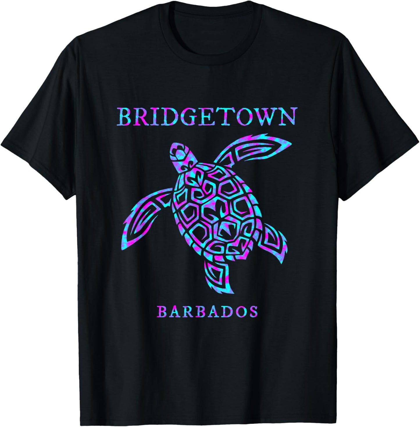 Bridgetown Barbados Sea Turtle Boys Girls Toddler Souvenir T-Shirt - T-Shirt | Black