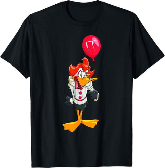 WB 100 Looney Tunes Halloween Daffy Duck Pennywise Costume T-Shirt - T-Shirt | Black